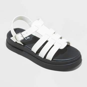 Kids' Kassia Buckle Platform Sandals - art class™ White