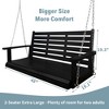 Fortune Candy Wooden Porch Swing 2-Seater Extra Large, Ergonomic Seat, Bench Swing with Hanging Chains, for Outdoor Patio Garden Yard - 4 of 4