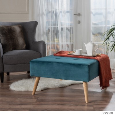 Vynxaria Versatile Square Ottoman ¨C Stylish Seating & End Table in One