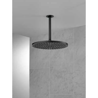 Matte Black Round Ceiling Mounted Rain Shower Head