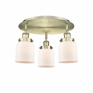 Bell - 3 Light Flush Mount In Art Deco Style-9.25 Inches Tall and 16.75 Inches Wide - 1 of 1