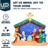 Joyfy 6.5/8 FT Long Christmas Inflatables Outdoor Decoration, Christmas Nativity Scene Set with LEDs for Xmas Party Indoor Outdoor Yard Garden Decor - 3 of 4