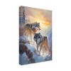 Trademark Fine Art - Ray Heere Wolves in Winter Mountains 2 Canvas Art - 4 of 4