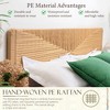 Brafab Hand-Woven King Bed Frame with Headboard and Footboard, No Box Spring Needed, 1000lbs - 4 of 4