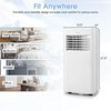 Costway 6000 BTU (10000 BTU ASHRAE) Portable Air Conditioner 3-in-1 AC Unit With Cool Dehum Fan Sleep Mode - 3 of 4