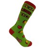 Crazy Dog T-Shirts Women's Peace Love Tacos Socks Funny Saying Cute Graphic Vintage Ladies Footwear - image 3 of 4