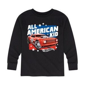 Boys' - Hot Wheels - All American Kid Long Sleeve Graphic T-Shirt - 1 of 4
