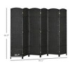 NicBex Room Divider Folding Hand-Woven Privacy Screen with Wood Legs Partition for Home & Office - 3 of 4
