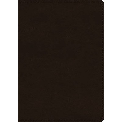 ESV Single Column Journaling Bible, Large Print (Trutone, Deep Brown) - (Leather Bound)