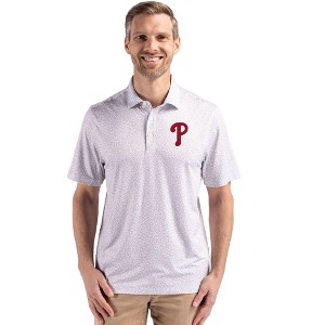 Philadelphia Phillies Cutter & Buck Pike Eco Flora Print Recycled Mens Big & Tall Polo - 1 of 1