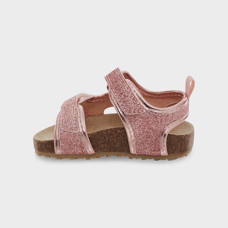 Carter's Just One You® Toddler Girls' First Walker Cork Sandals - Pink, 3 of 6