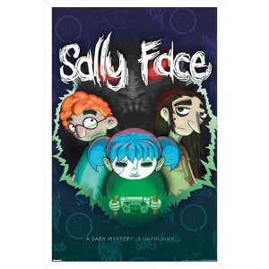 Trends International Sally Face - A Dark Mystery Is Unfolding Framed Wall Poster Prints - 1 of 4