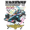 Girls Indy 500 Colorful Racing Car Logo T Shirt - 2 of 4