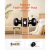 VEVOR 6 Pack Black Door Knobs, Privacy Door Knob with Round Ball, Keyless Exterior & Thumb Turn Lock Interior, All Metal Doorknobs Hardware, Black - 3 of 4