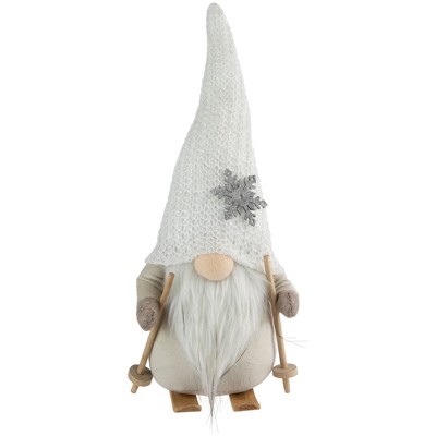 Northlight Winter Ski Gnome With Snowflake Hat Christmas Decoration ...