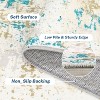 Coucheta Modern Abstract Area Rug , Washable Non-Slip Low Pile Soft , Pink Grey Blue Indoor Carpet for Living Room, Bedroom, Multiple Sizes - 4 of 4