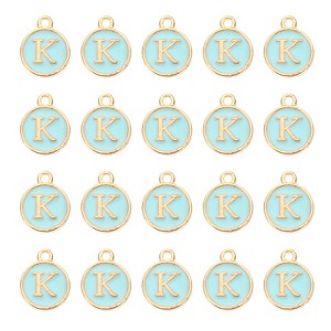Unique Bargains Beautiful Designer DIY Jewelry Making Initial Pendants 50 Pcs - 1 of 4