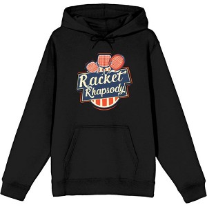 Padel Tennis "Racket Rhapsody" Adult Long Sleeve Hoodie - 1 of 2