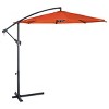 Costway 10 Ft Hanging Umbrella Patio Sun Shade Offset Outdoor Market Cross Base Orange - 2 of 4
