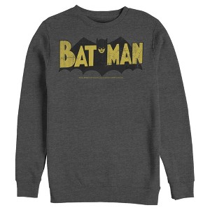 Men's Batman Logo Vintage Sweatshirt - 1 of 3