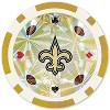 MasterPieces Casino Style 20 Piece 11.5 Gram Poker Chip Set NFL New Orleans Saints Gold Edition - 3 of 3