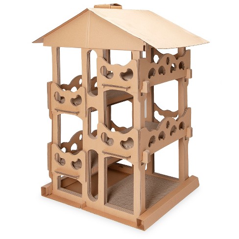 Cardboard cat house target best sale