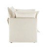 CAVINAS Couches for Living Room Deep Seat Sofa Couch Fabric Slip-covered Armchair with Cushion and Pillows - 3 of 4