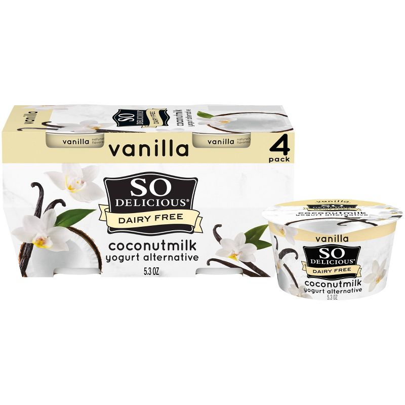 So Delicious Dairy Free Vanilla Coconut Milk Yogurt - 4ct/5.3oz Cups, 1 of 16