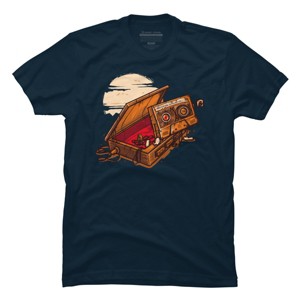 Men's Design By Humans Dead Man Walkmann By LetterQ T-Shirt - 1 of 4