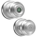 GeekTale Smart Fingerprint Doorknob Lock, K01 (Satin Nickel)