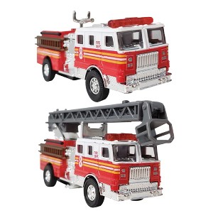 ArtCreativity 5.5" Fire Truck Vehicles (Set of 2) - 1 of 4