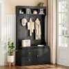 MOEPISY Hall Tree with Bench and Shoe Storage, Mud Room with Seating and 7 Hooks, 6-in-1,for Entryway - 2 of 4