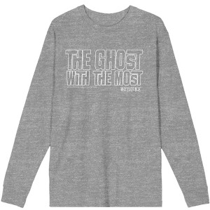 Beetlejuice Ghost With The Most Adult Long Sleeve Tee - 1 of 3