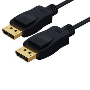 3ft Gold Plated Premium DisplayPort Male to Male Cable with Latches, Version 1.4 VESA Certified - 1 of 3