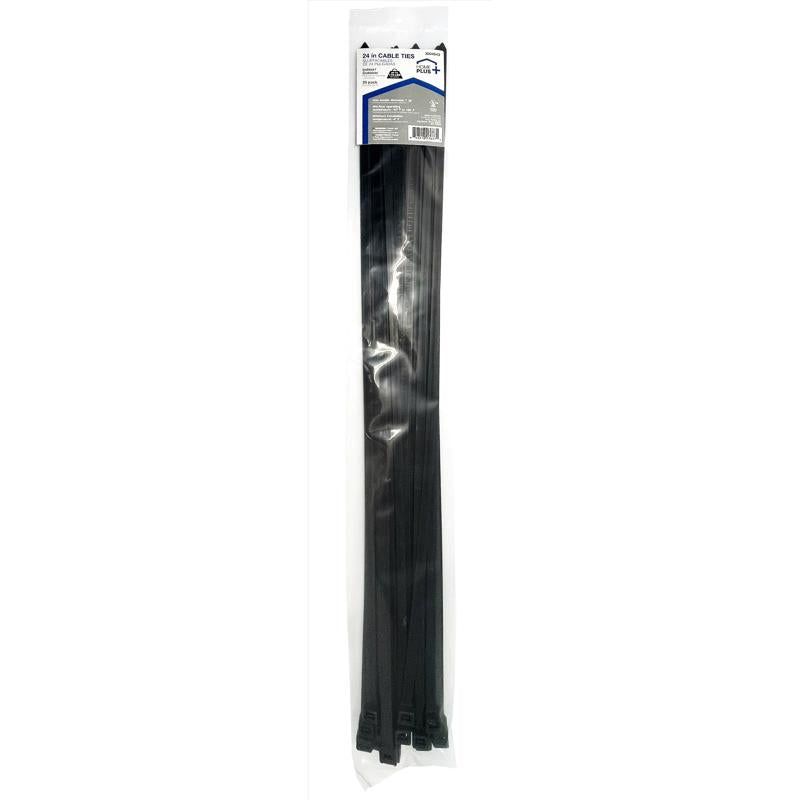 Home Plus 24 in. L Black Cable Tie 10 pk, 3 of 5