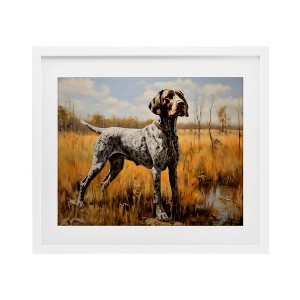 Stupell Industries White Spotted Bird Dog Framed Print Under Glass Art - 1 of 4