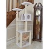 Armarkat B7301 Classic Real Wood Cat Tree In Ivory, Jackson Galaxy Approved, Four Levels With Rope Swing, Hammock, Condo, and Perch - 3 of 4