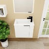 22 inch bathroom vanity with sink, suitable for small bathrooms, floating vanity storage cabinet, with soft door closure, suitable for bathrooms - 3 of 4