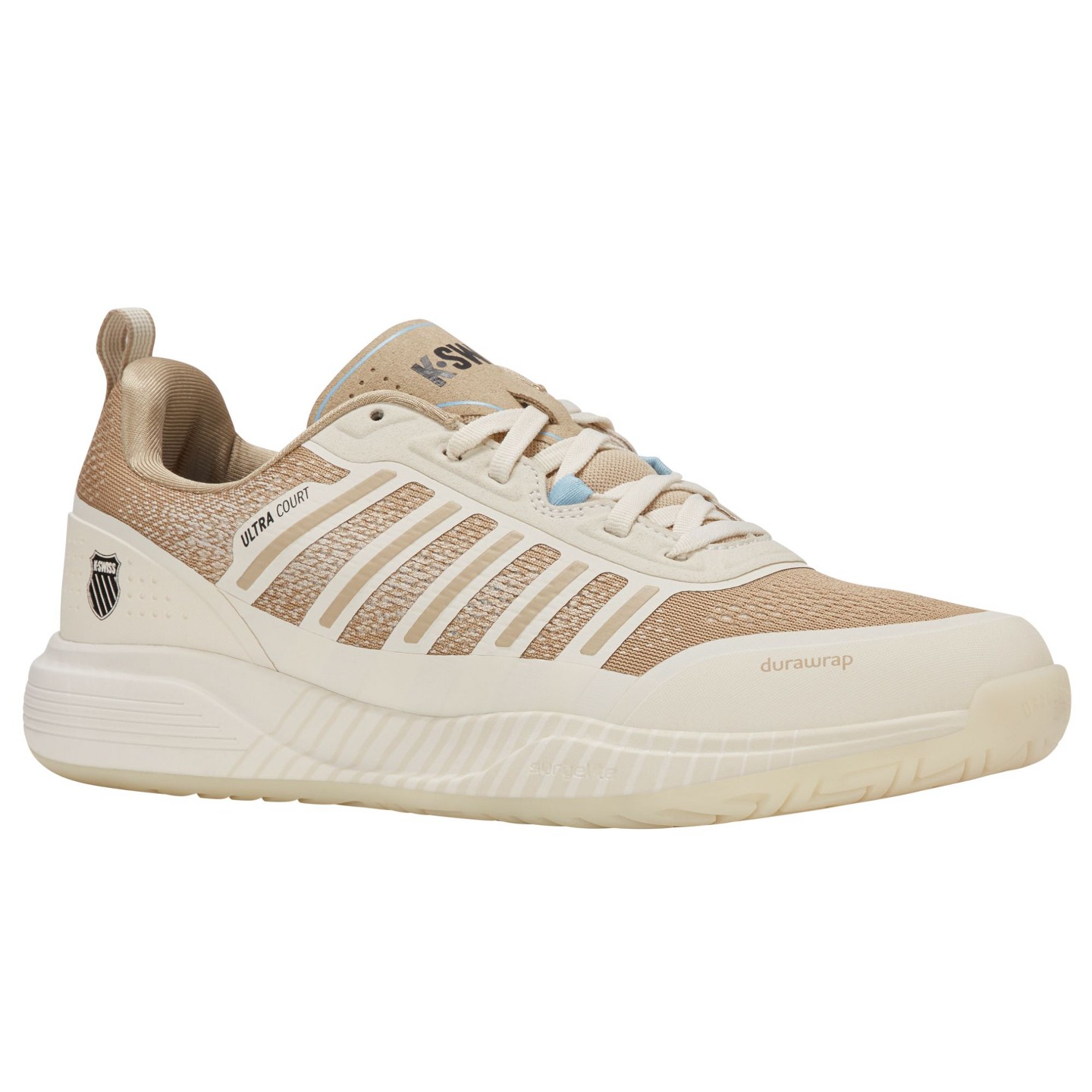 Мужские кроссовки K-Swiss Ultra Court Pickleball Shoe (Jet Stream/Irish Cream), цвет: Кремовый — фото 2