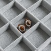 30-Grid Velvet Jewelry Tray with Clear Lid, Stackable Display Case with Removable Organizer - 2 of 4