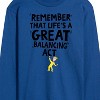 Men's - Dr. Seuss - Life Great Balancing Act Long Sleeve Graphic T-Shirt - 2 of 4