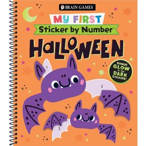 Brain Games - My First Sticker by Number: Halloween - by  Publications International Ltd & New Seasons & Brain Games (Spiral Bound) - 1 of 1