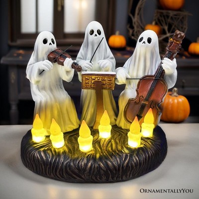 Ghostly Ensemble Trio Lighted Spooky Home Figurine, 5.5" LED Haunted Halloween Ghost Statue| OrnamentallyYou