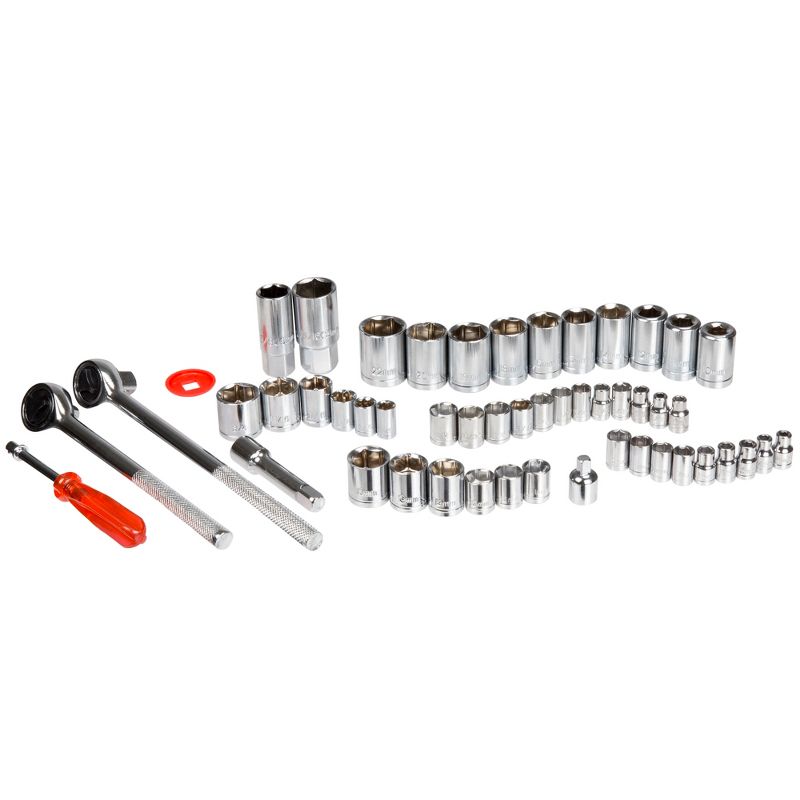 Stalwart 52pc with Socket Set SAE and Metric Hand Tool Set Clear, 2 of 5
