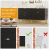 6 Drawer Dresser for Bedroom, Modern Chests of Drawers with Golden Metal Legs and Handles, Large Closet Dresser for Entryway, Living Room - 3 of 4