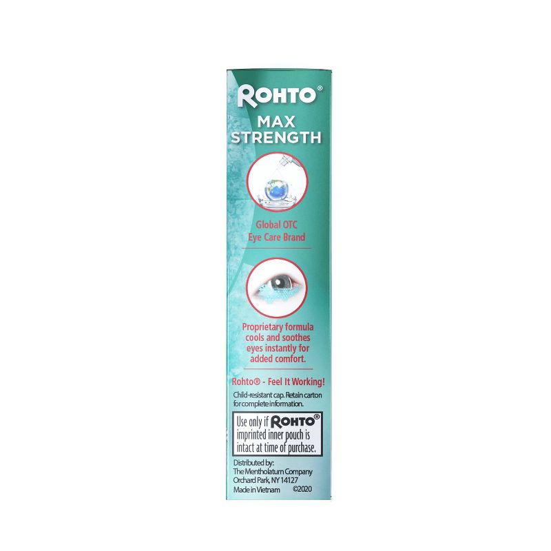 Rohto Max Strength Redness Relieving Eye Drops - 0.4oz, 5 of 11