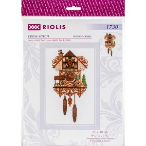RIOLIS Counted Cross Stitch Kit 9.75"X15.75"-Cuckoo Clock - 1 of 2