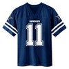 NFL Dallas Cowboys Navy Blue Boys' Short Sleeve N&N Jersey - image 2 of 3