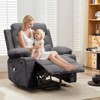 Power Lift Recliner Chair, Oversize Electric Recliners for Elderly with Heat and Massage, Stand Assist with Cup Holders, Side Pocket - 4 of 4