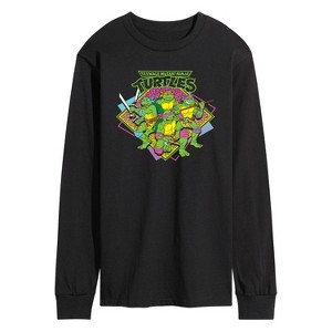 Men's - Teenage Mutant Ninja Turtles - 80s TMNT Long Sleeve Graphic T-Shirt - 1 of 4